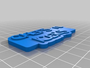 Köche Schlüsselanhänger angepasst 3d print model - Mito3D