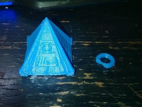 yu-gi-oh relíquia piramid chaveiros 3d print model - Mito3D