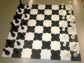set di scacchi tutti i pezzi giochi pezzo degli 3d print model - Mito3D