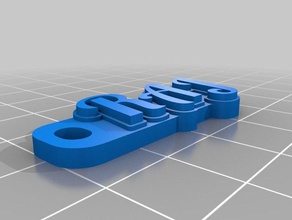 7 de raj chaveiros personalizado 3d print model - Mito3D