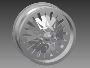 wheel 8 automotive 3d print model - Mito3D
