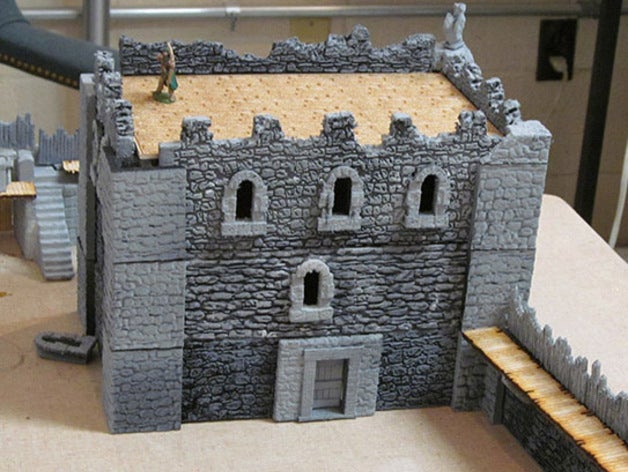 infinite castle expansion 1buildings dungeons structures 3D print model - Mito3D