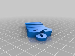 sywa keyfob new2 Anahtarlık özelleştirilmiş 3d print model - Mito3D