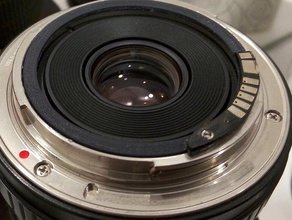 samyang 14mm 28 canon eos lente anel de emf af confirmar chip câmara 3d print model - Mito3D