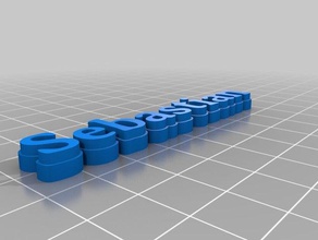 sebastian Schlüsselanhänger angepasst 3d print model - Mito3D