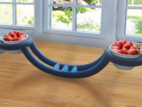balance interactive art design food kitchen tool plate product 3d print model - Mito3D