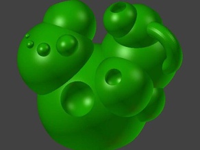 hyperfrog art astratto scultura 3d print model - Mito3D