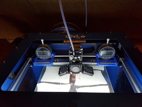 craftbot plus digital dial micrometer mount 3d printer accessories calibration craftunique 3d print model - Mito3D