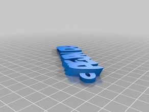 009 mio personalizzati iamburnystext nome keyfob portachiavi organizzazione 3d print model - Mito3D