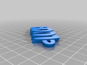 015 my customized iamburnystext name keyring keyfob organization 3d print model - Mito3D