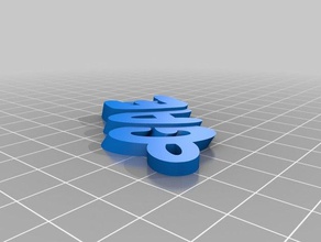 017 meu personalizados iamburnystext nome de chaveiro, pingente organização 3d print model - Mito3D