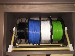 filament spool rack 3d printer accessories holder 3d print model - Mito3D