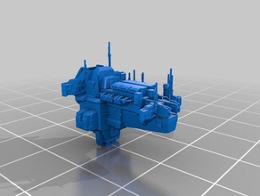 lif minmatar force auxiliary capital ship eve online fixed other makeprintable 3d print model - Mito3D