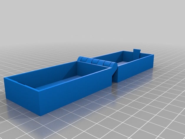 my customized hinged box latch remix containers 3D print model - Mito3D