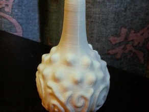 hilled labirinto esculturas garrafa braining ferramenta a decoração mace escultura rodamoinho vaso 3d print model - Mito3D