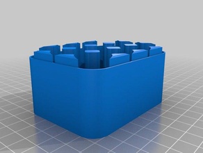4x3 18650 containers customized 3d print model - Mito3D