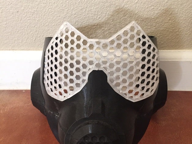 wasp helmet pieces 3d printing 3D print model - Mito3D