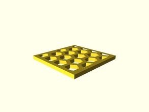 honeycombed square other 3d print model - Mito3D