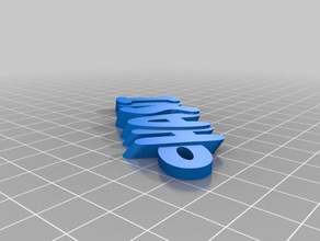 023 mio personalizzati iamburnystext nome keyfob portachiavi organizzazione 3d print model - Mito3D