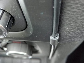 cable fixing hook dashbord automotive management 3d print model - Mito3D