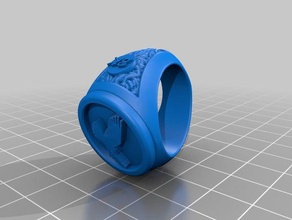 buckk yalnızlık yüzük takı 3d print model - Mito3D