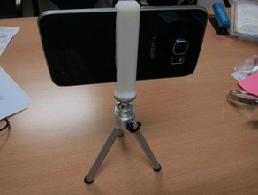galaxy s6 tripod adapter mobile phone 3d print model - Mito3D