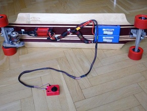 électrique longboard support moteur sport à l'extérieur de planche roulettes esk8 3d print model - Mito3D