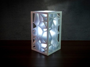 diseño generativo de voronoi la lámpara lq-versión rediseño decoración 3d casa luz iluminación 3d print model - Mito3D