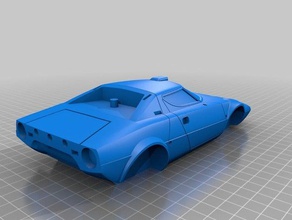 lancia stratos Karosserie automotive 3d print model - Mito3D
