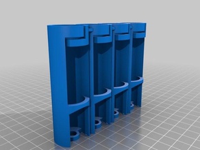 18650 cell portable holder 4 batteries other battery 3d print model - Mito3D