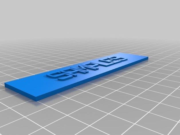 samples signs logos customized 3D print model - Mito3D