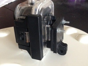 sj1000-gopro mount adapter camera 3d print model - Mito3D