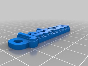 1 jackson de porte-clés personnalisé 3d print model - Mito3D