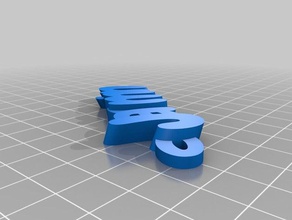 jasmin Schlüsselanhänger angepasst 3d print model - Mito3D