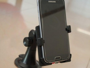 samsung s6 holder wireless charging mobile phone 3d print model - Mito3D