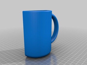 half mug household customized 3d print model - Mito3D
