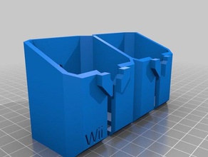 meu personalizados wiimote titular organização 3d print model - Mito3D