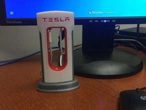 tesla supercharger iphone charger 3 single color plates prepositioned mobile easy plate motors tinkercad 3d print model - Mito3D