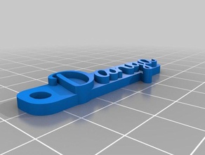 danya keychains customized 3d print model - Mito3D