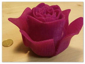 open rose models decoration flower sant jordi valentine 3d print model - Mito3D