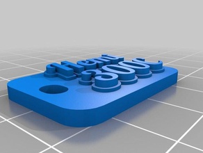 jp keychains customized 3d print model - Mito3D
