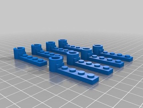 lego microquad soportes de motor rc vehículos personalizado 3d print model - Mito3D
