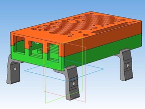 orange pi plus caso hdd lugar la electrónica orangepi 3d print model - Mito3D