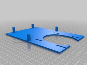 die hintere Platte Teile 3d print model - Mito3D