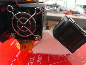 fan holder mk8 extruder 3d printer extruders 3d print model - Mito3D