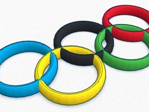 les anneaux olympiques 3d l'impression 3d print model - Mito3D