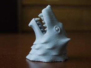wolfs Kopf Tiere 3d print model - Mito3D