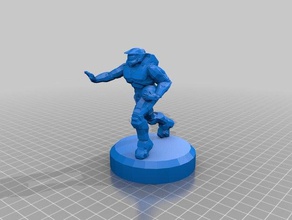 grifball mini trophy fixed other makeprintable 3d print model - Mito3D