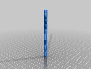 100mm threaded rod parts customized 3d print model - Mito3D