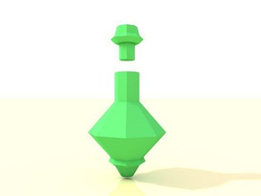 low-poly-Trank-Flasche Spiele cinema 4d container 3d print model - Mito3D